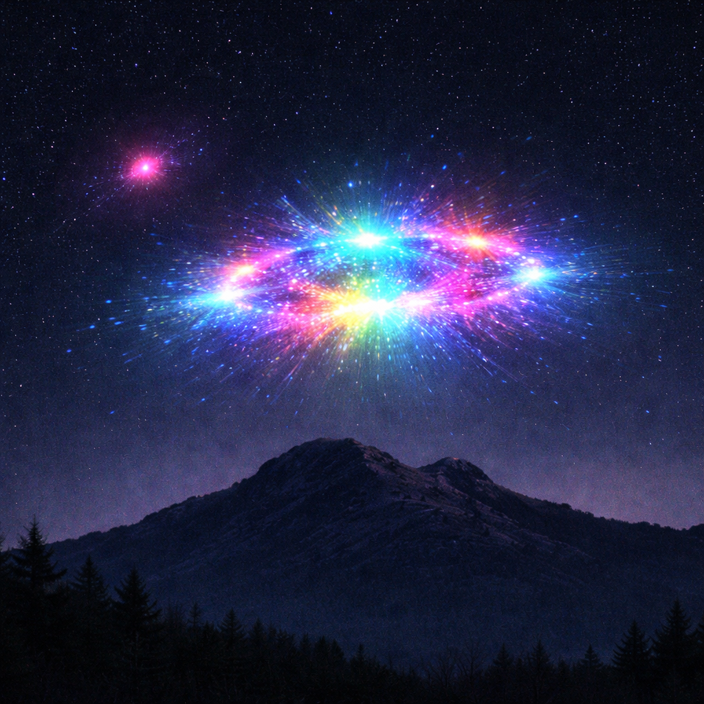 AI-generated illustration of UFO sighting in Sandy Valley, Nevada