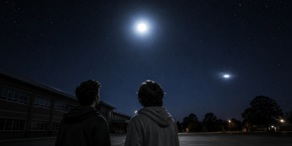AI-generated illustration of orb / sphere UFO sighting in Sioux Falls, South Dakota